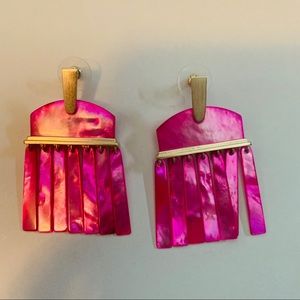 Hot pink Kendra Scott earrings